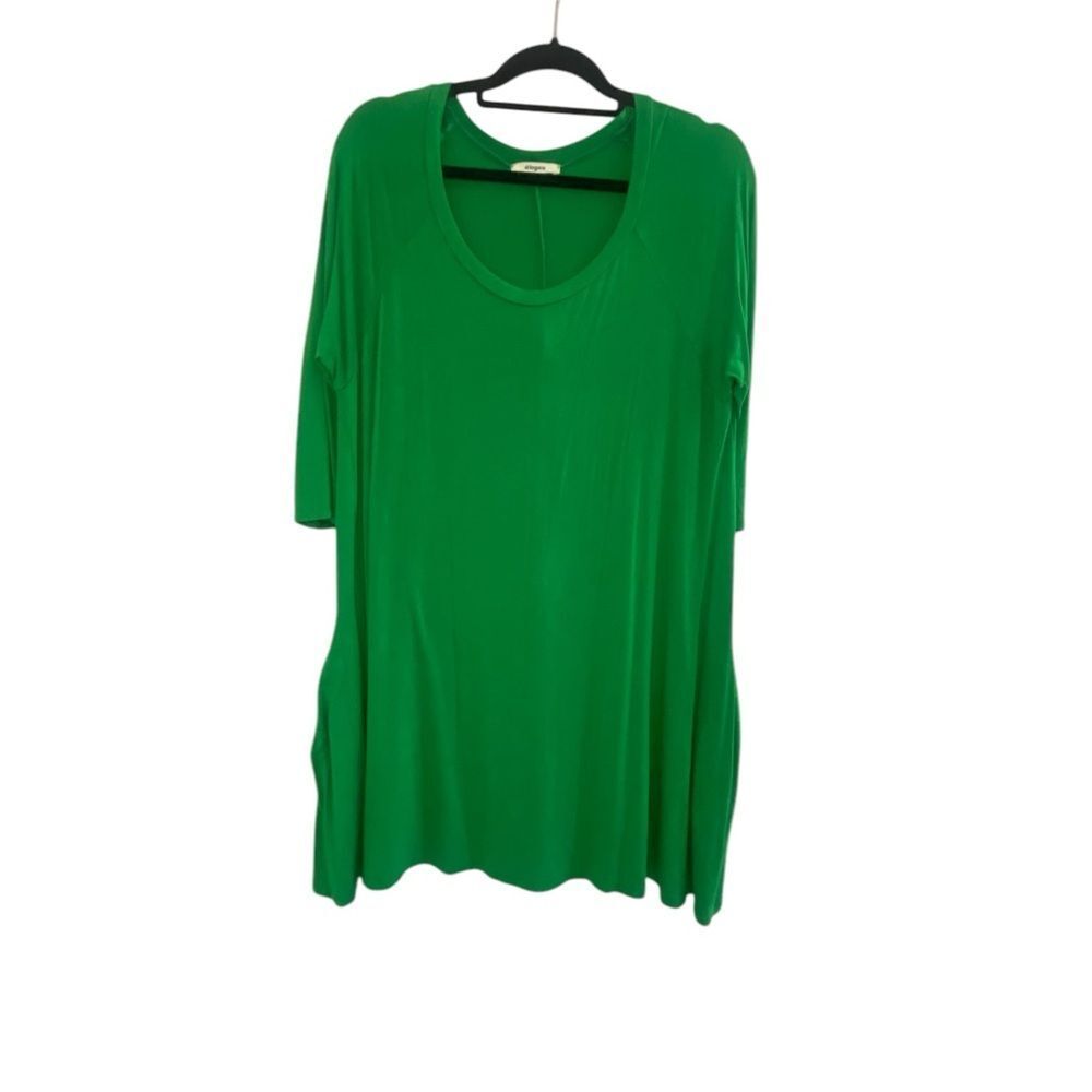 eloges Green A-Line Mini Dress Women